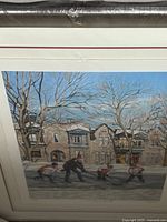 Front view of framed print showing artwork and edition number