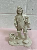 Front view of Elfriede Meindl fisherman figurine