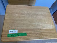 Full view of one wood TV table top