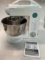 Mixer with bowl, attachments and manual