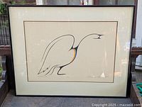 Full view of framed print showing artwork and frame condition.