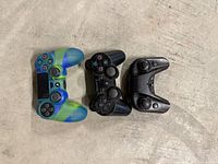 Front view of all three controllers