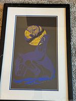 Front view of framed print showing artwork details