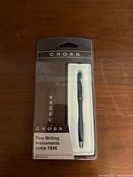 Front view of sealed Cross ballpoint pen package