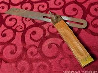 Full view of sliding bevel gauge with blade extended