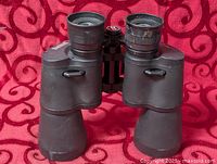 Front angled view showing full binocular body and objective lenses