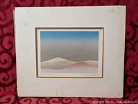 Full view of matted framed print