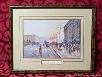 Full framed print showing frame, mat, and artwork