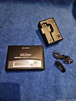 Walkman front, charger cradle, microphone