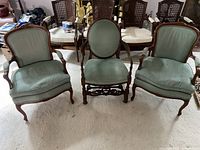 Three chairs shown front view