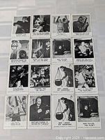 Full layout of all 18 cards in five rows