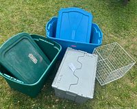 All four storage containers grouped together