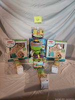 Full lot showing all boxed and tubbed toys