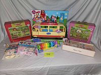 Group shot of all toys in lot