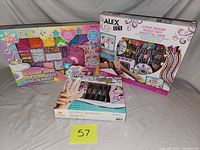 All three boxed craft kits front view