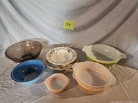 Group shot of all seven pieces