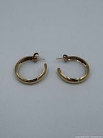 Both hoop earrings side by side showing front view