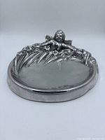 Full view of pewter tray front