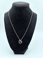 full view of pendant on chain displayed on bust