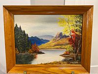 Full view of framed painting