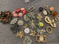 Group shot of all jewellery pieces spread out
