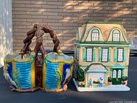 Planter and cookie jar front view