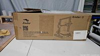 Box for Creality Ender-3 3D printer kit, showing Ender branding and basic product image