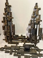 All four Syroco Brutalist wall hangings group shot