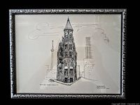 Front view of framed print showing artwork and frame