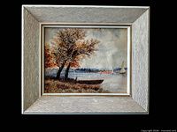 Full view of framed painting