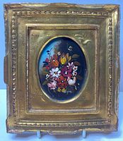 Front view showing painting, frame and signature