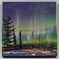 Front view of painting showing full artwork