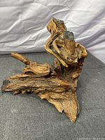 Front angle showing overall shape of driftwood