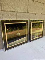 Both framed prints side by side