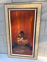 Full view of framed painting
