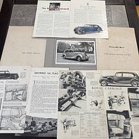 All eight paper items laid out for overview