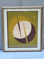 Full view of framed print showing composition and frame