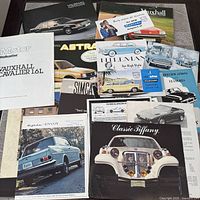 Group shot showing all 17 brochures and sheets