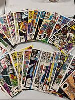 Arc layout of all 37 bagged West Coast Avengers comics issues 1-37