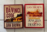 Front covers of both Dan Brown special illustrated edition hardcovers