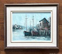 Framed painting front view