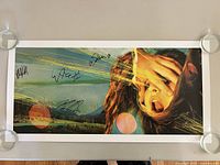 Full view of signed lithograph poster with signatures visible
