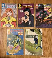Five Comico comics: Morningstar Special and four different Elementals issues