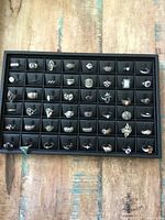 Full tray showing all 48 rings