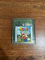 Front view of Mario Golf Game Boy Color cartridge with label