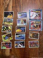 All loose stickers and two sealed packs laid out