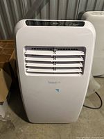 Front view of unit showing air outlet louvers and SereneLife logo