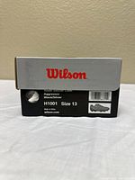 Wilson shoebox showing product label details