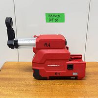 Left side view showing full unit profile and telescoping extension