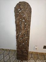 Full view of entire carved panel front